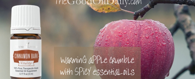 apple crumble, essential oils, the good oil daily