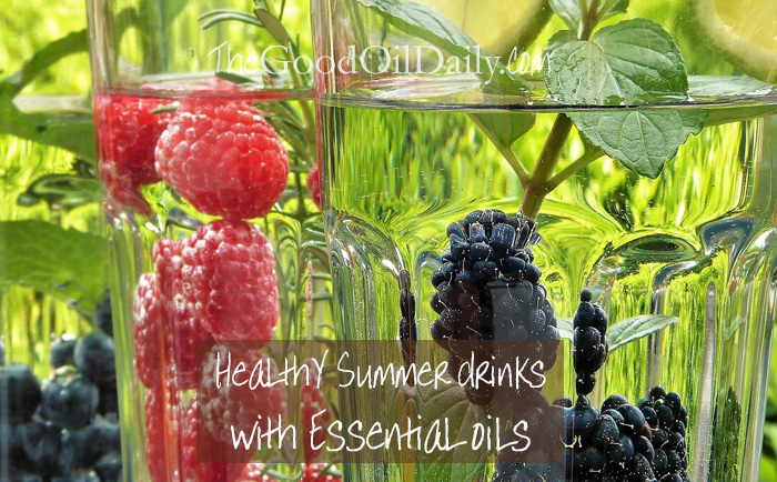 healthy drinks with essential oils, the good oil daily